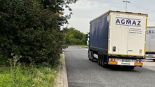 Transporter Mazur zatrzymany po kłótni z kierowcą